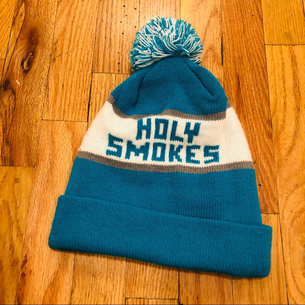 Holy Smokes Pom Pom Beanie